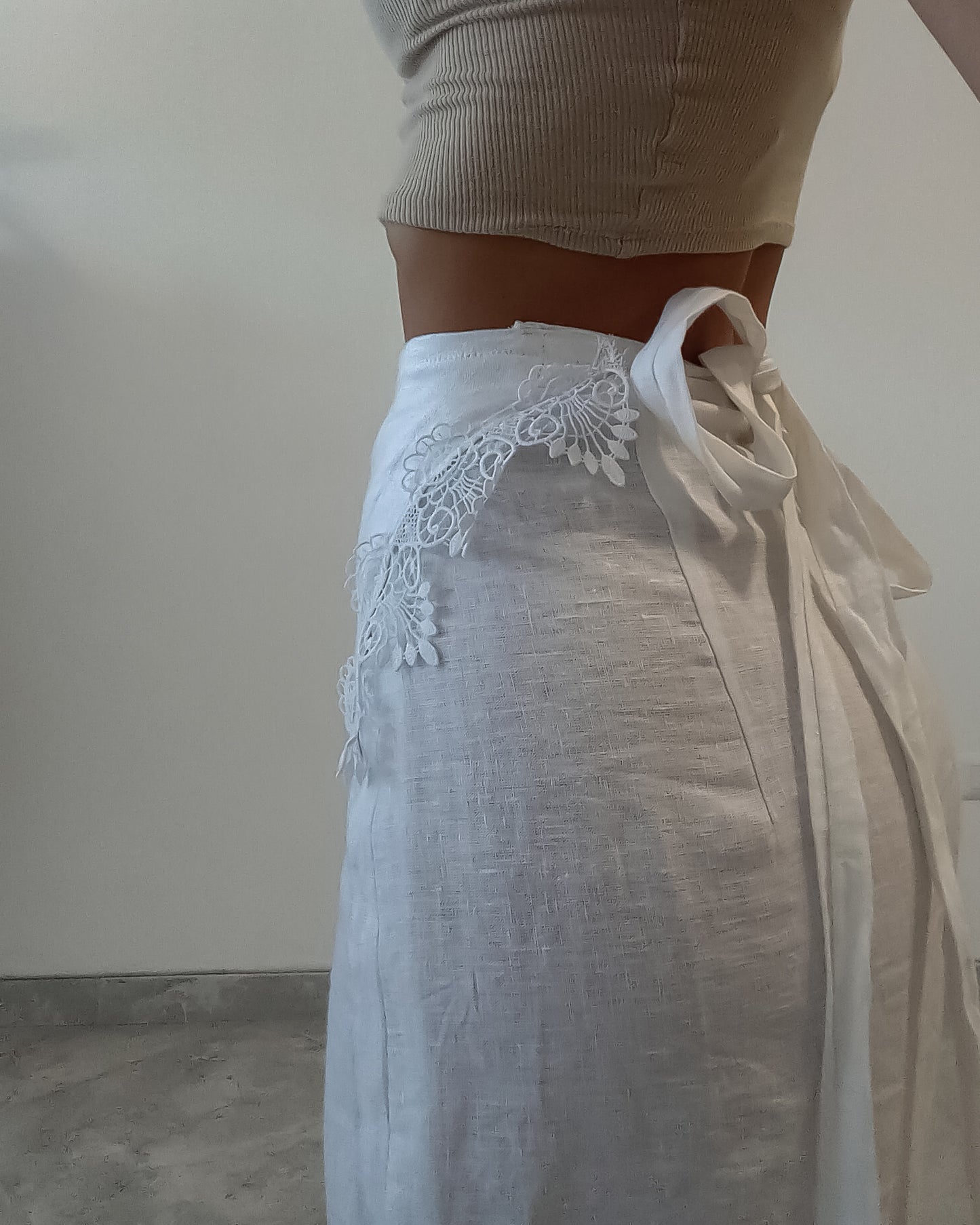 Gonna Lino / Cotone Damasco