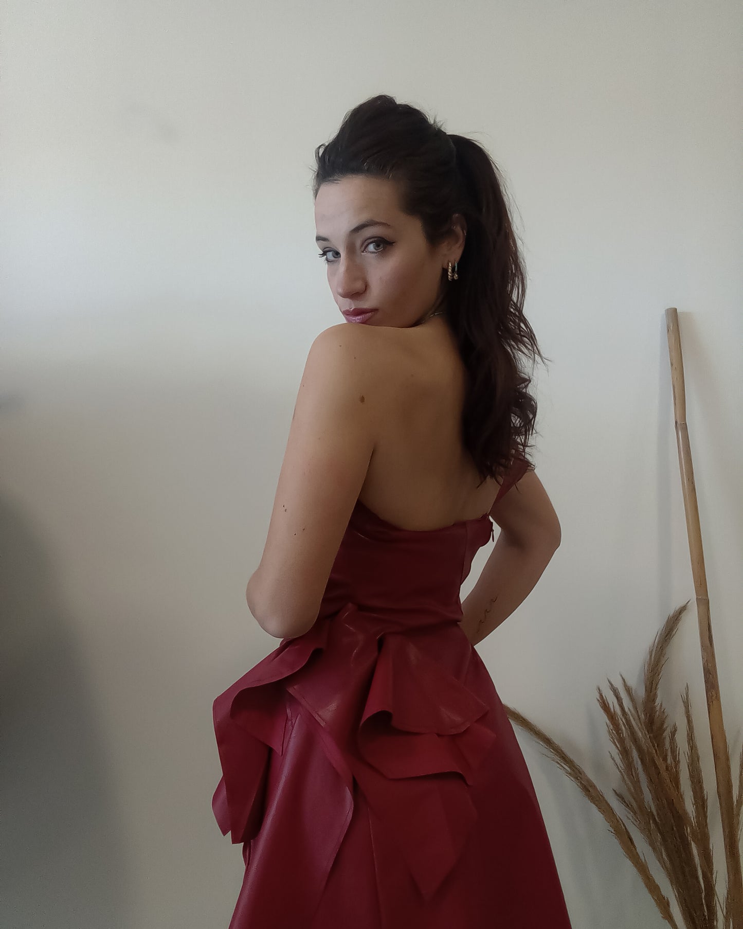 Abito Ruches Similpelle