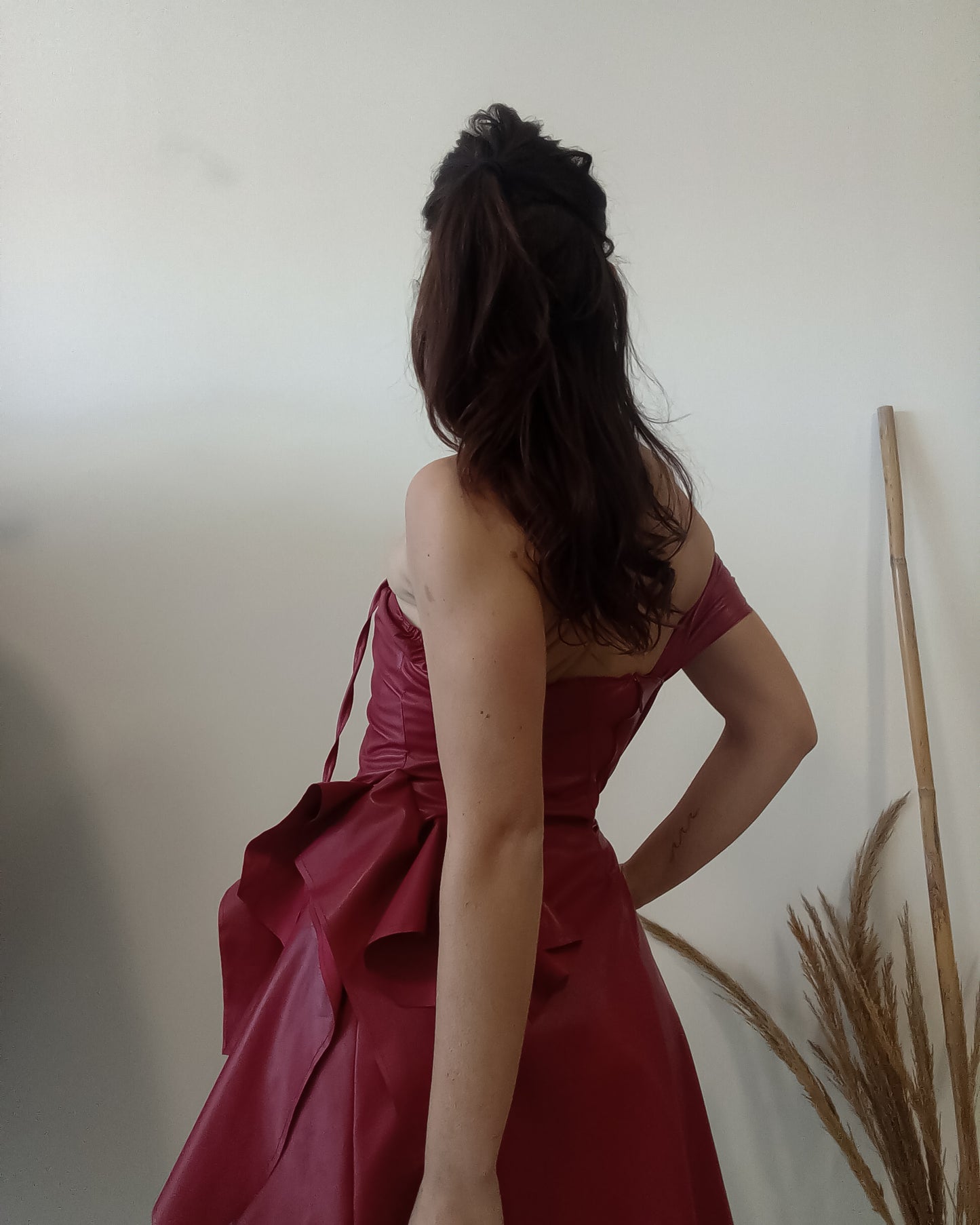 Abito Ruches Similpelle