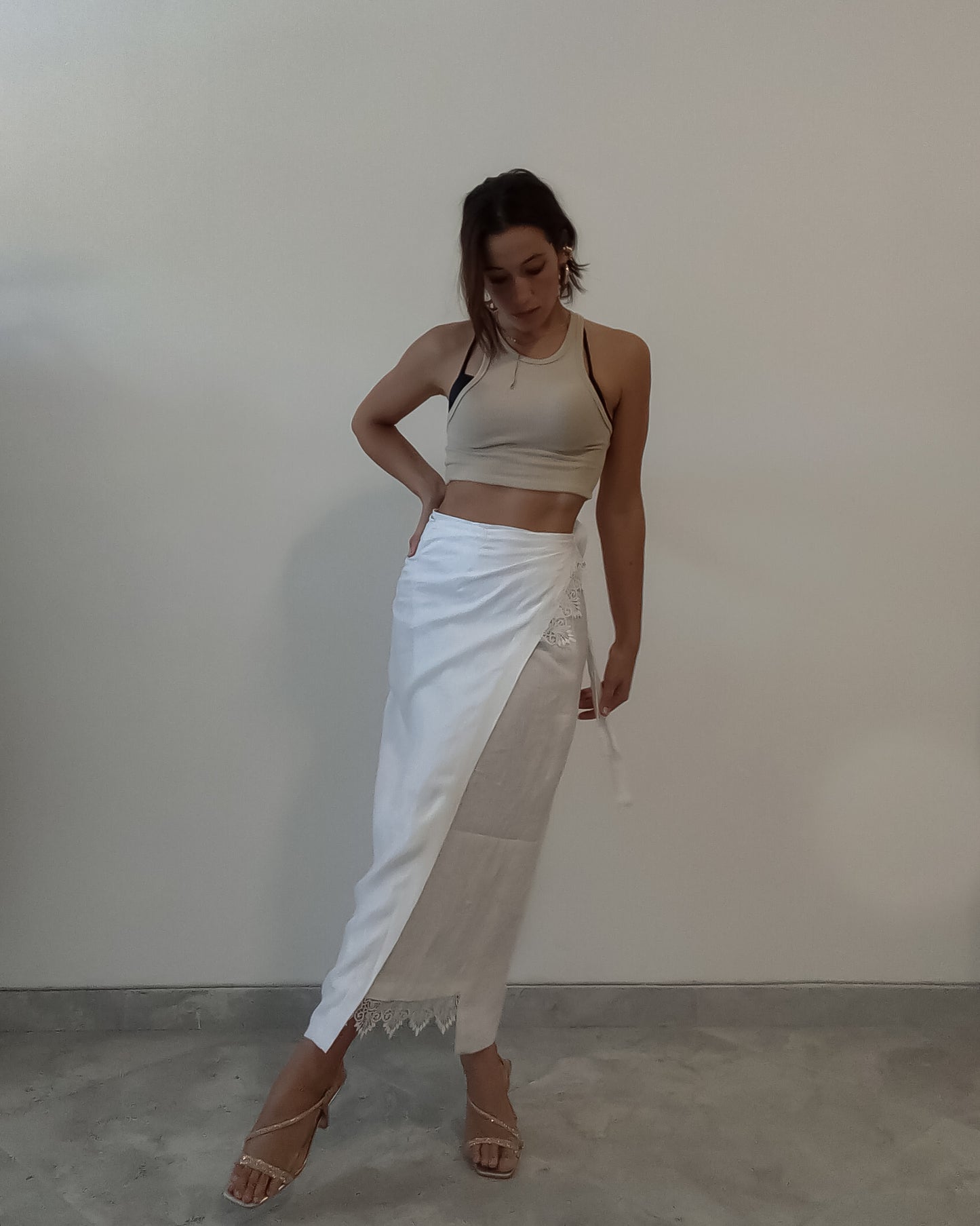 Gonna Lino / Cotone Damasco