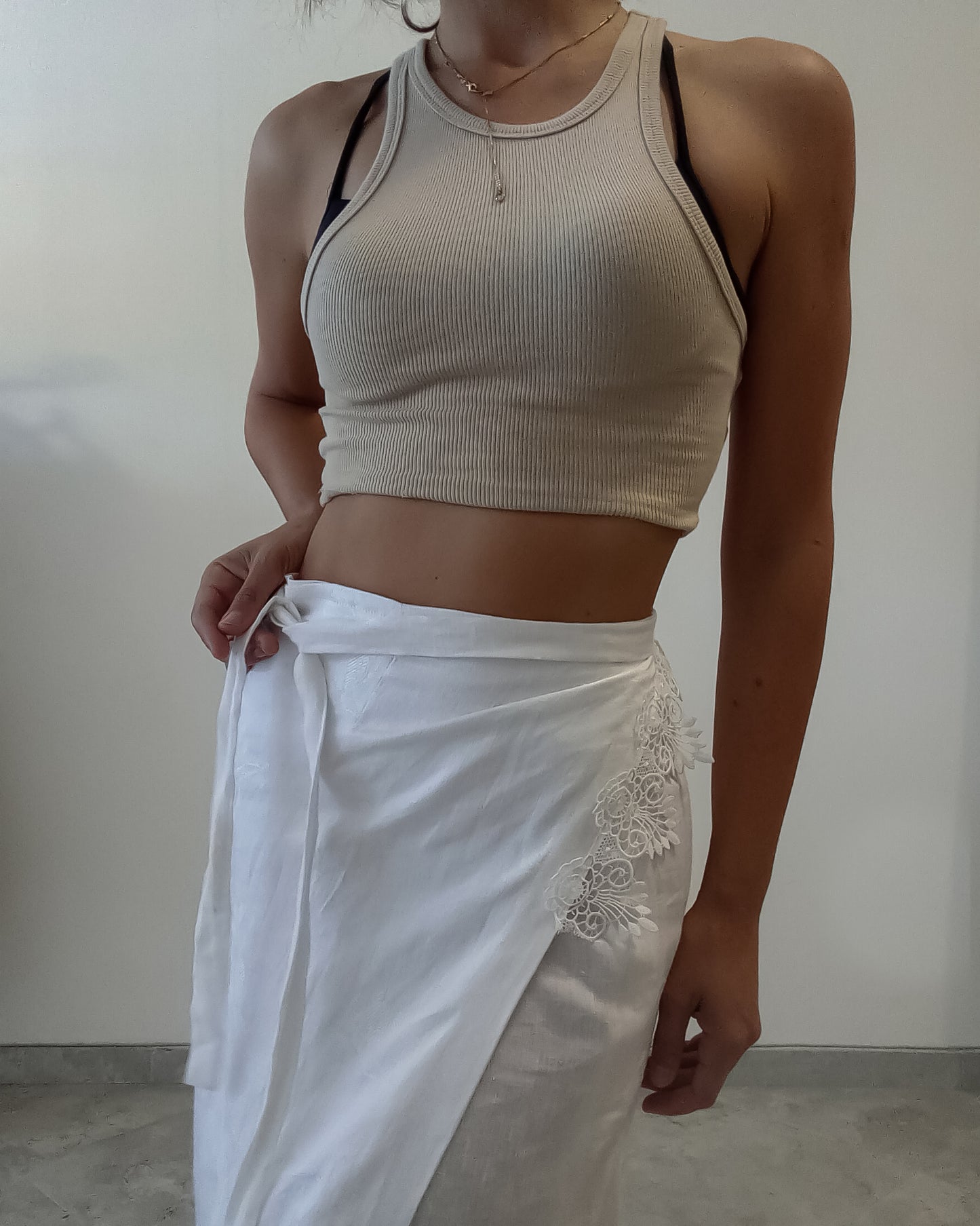 Gonna Lino / Cotone Damasco