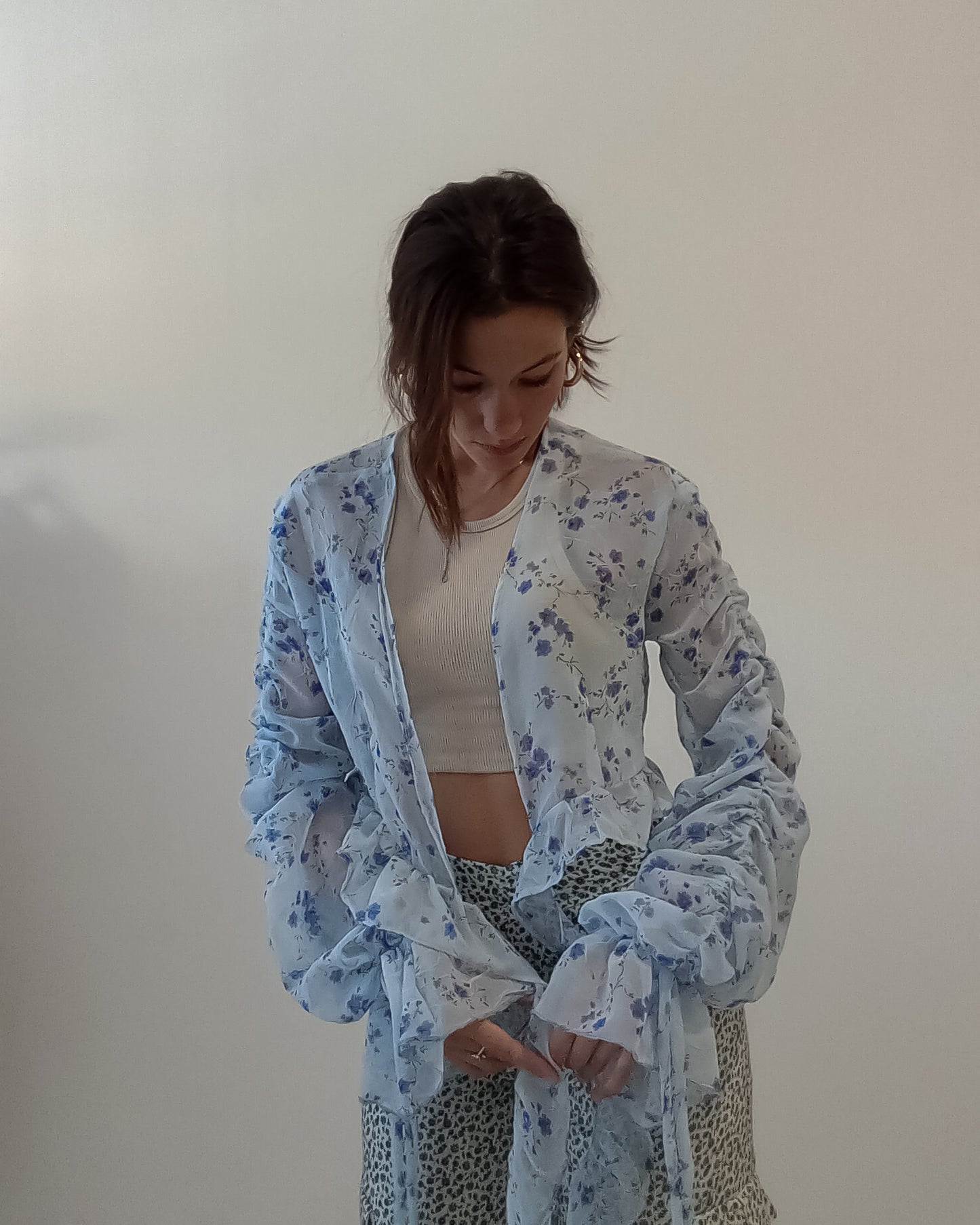 Blusa Chiffon Floreale