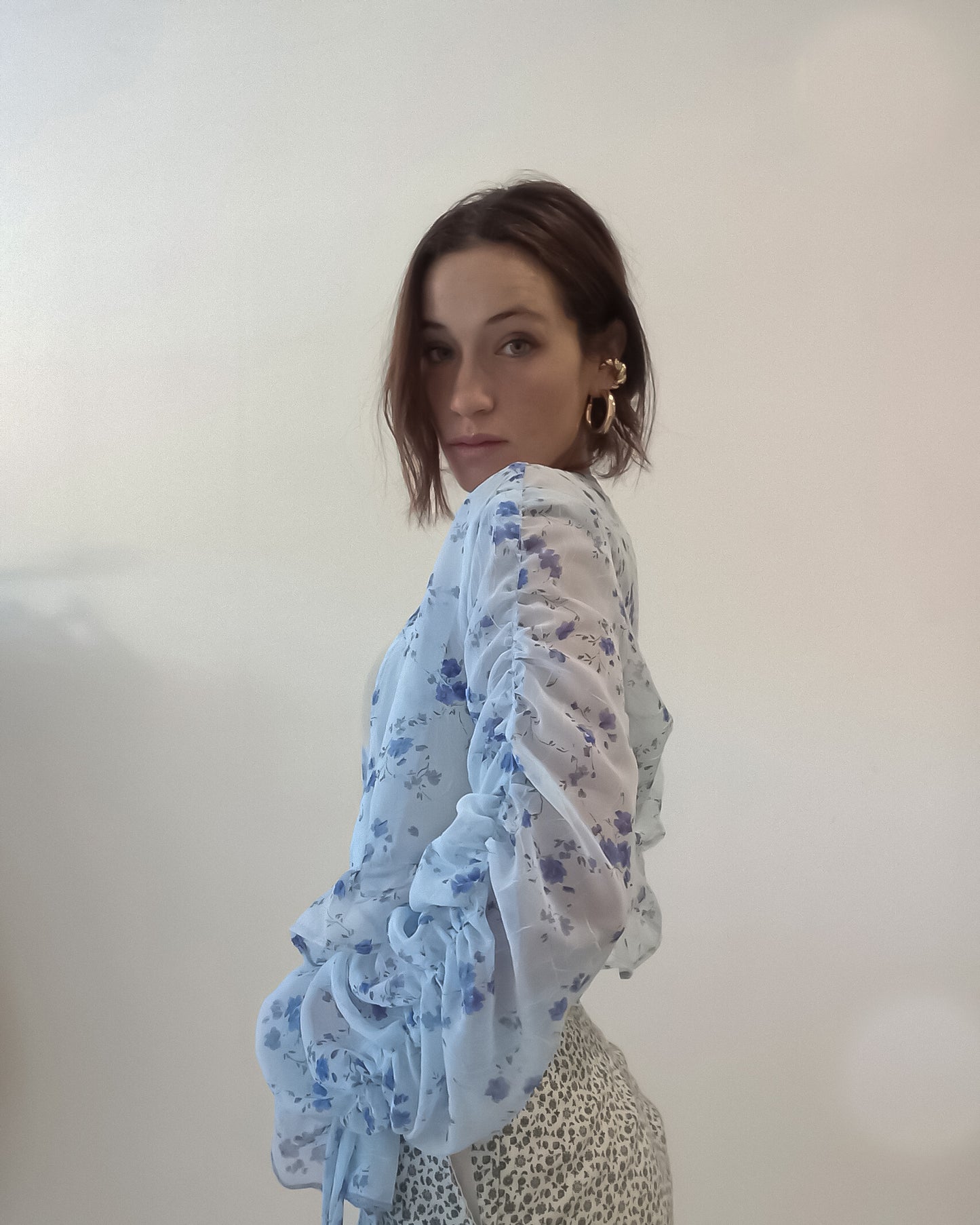 Blusa Chiffon Floreale