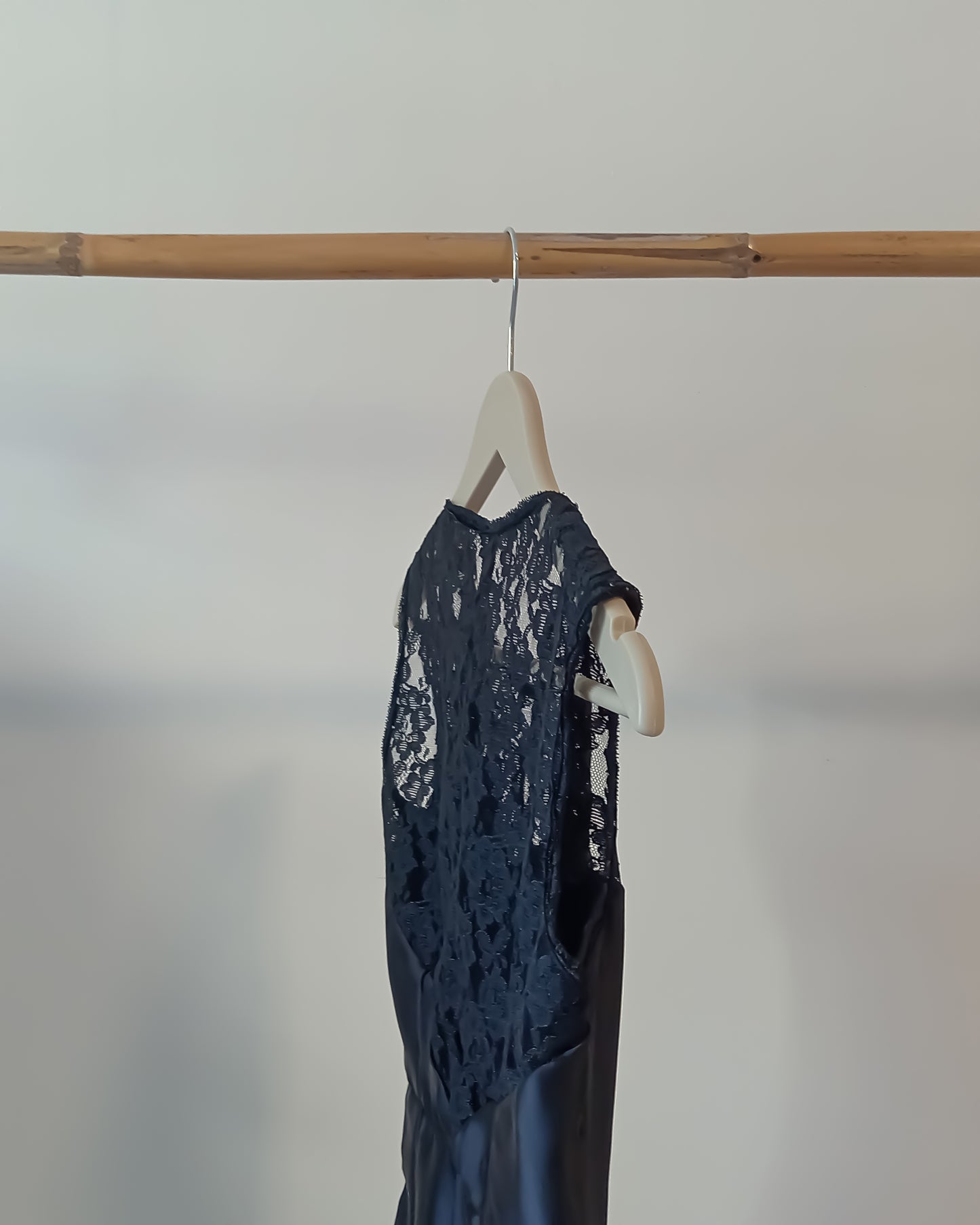 Mini abito pizzo nero