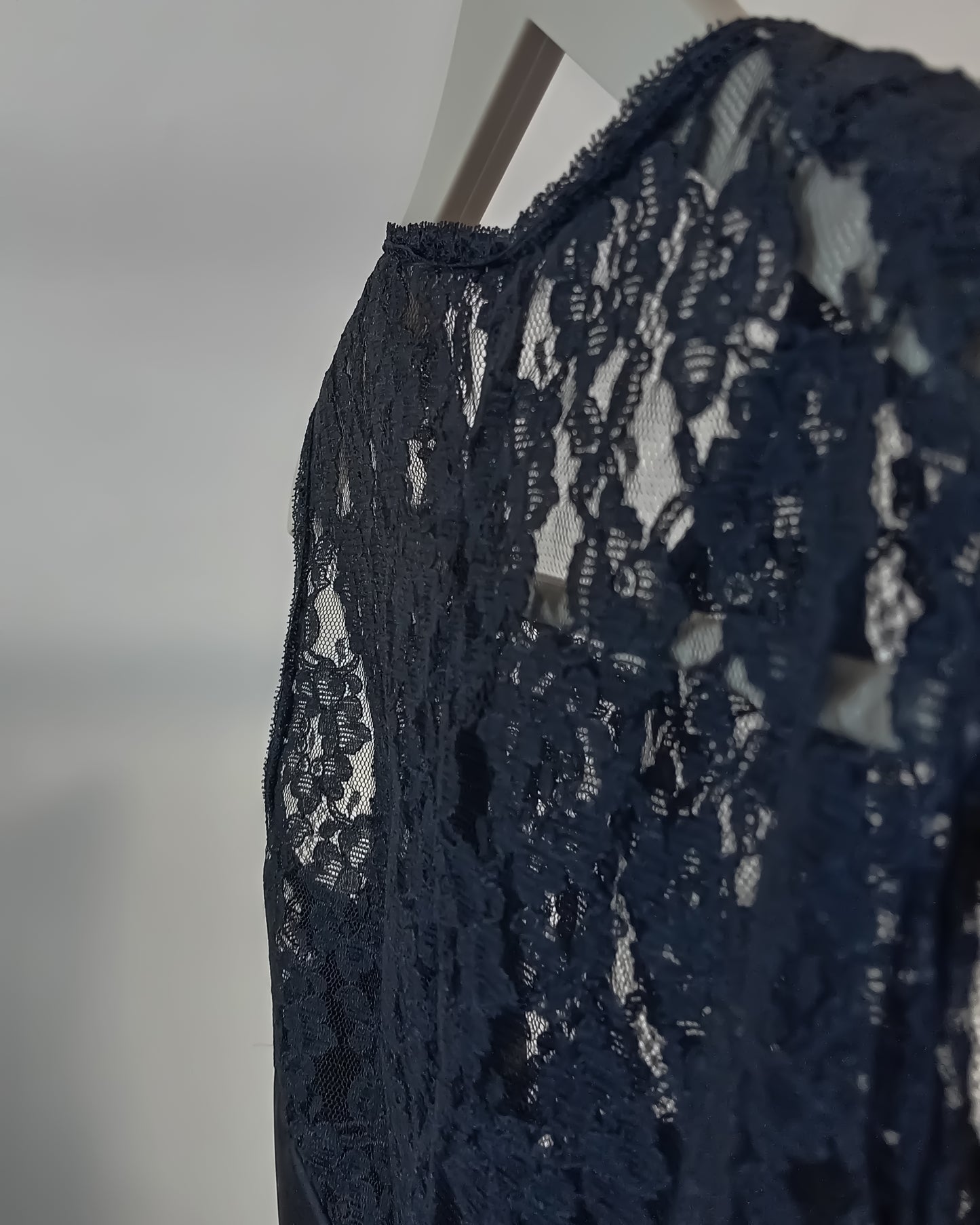 Mini abito pizzo nero