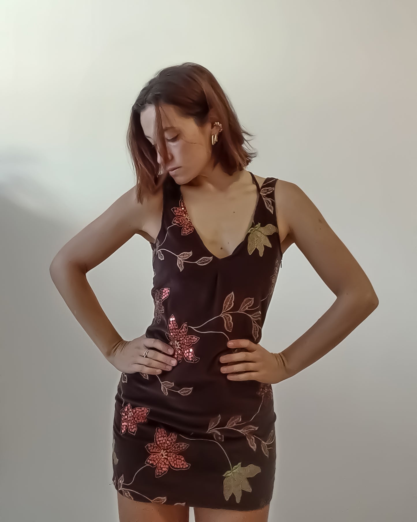 Abito Velluto Ricami