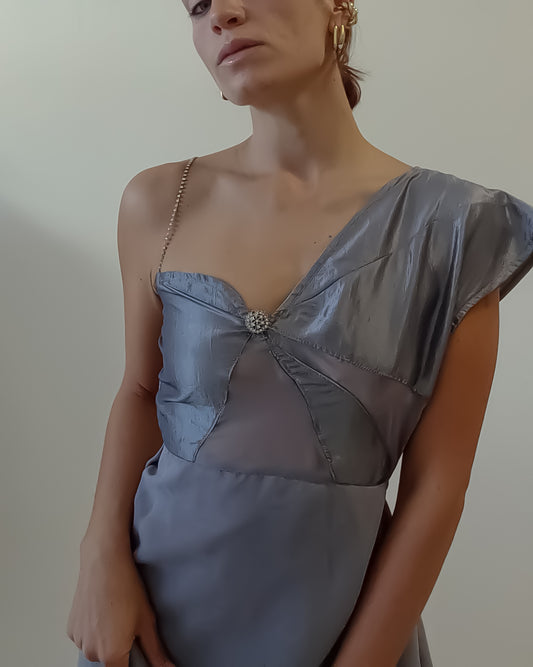 Abito Cerimonia Taffetà Chiffon